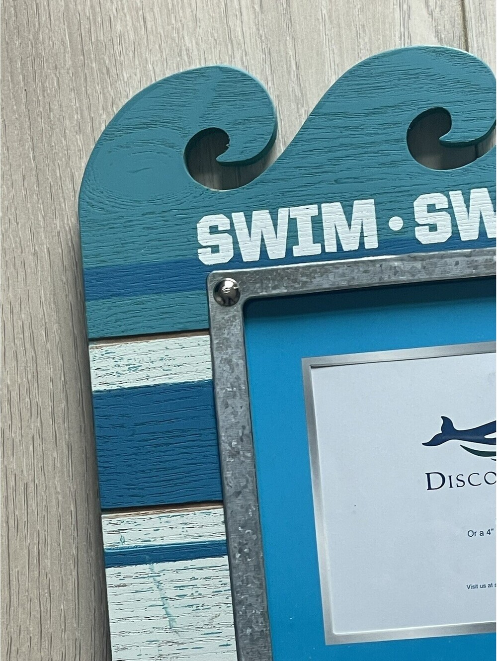 Discovery Cove Picture Frame 6X8 Or 4X6 Dolphin swim swam swung Ocean waves
